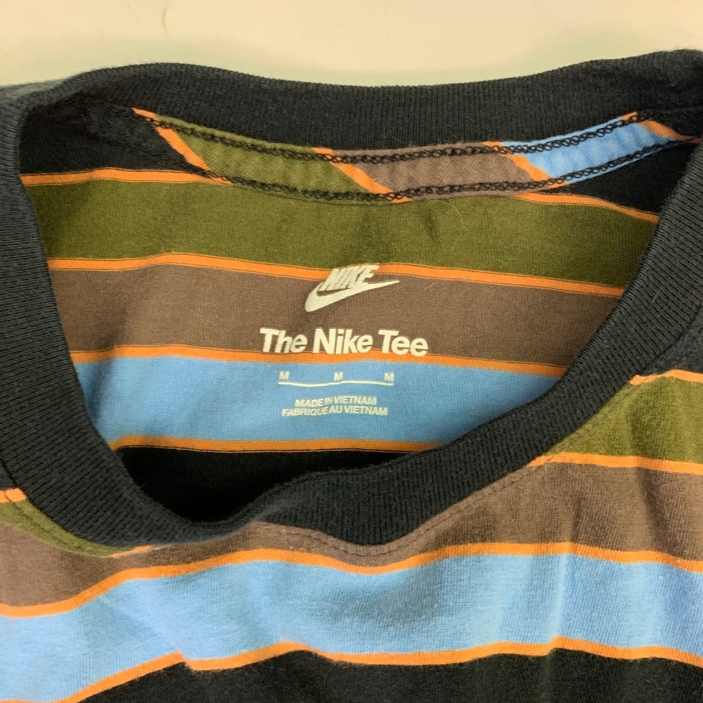 Nike Men's Striped TShirt Casual Short Sleeve Crew Neck‎ Cotton Tee - Picture 7 of 12